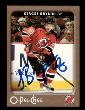 2006-07 O-Pee-Chee 301 Sergei Brylin signed auto autograph  MZ BXCP57