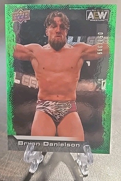 2022 Upper Deck AEW All Elite Wrestling Green Pyro 57/399 Bryan Danielson #57