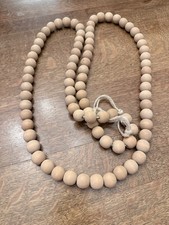 Natural Wood Bead Garland 5 FT