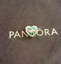Pandora Oregon Heart Charm Bead S925 Sterling Silver