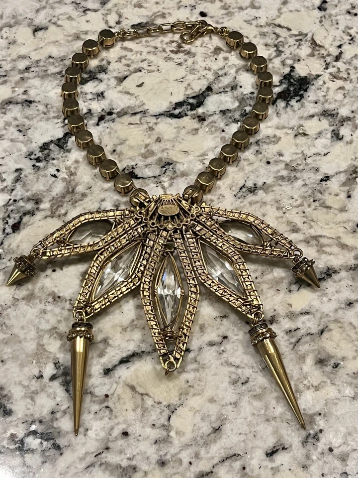 Collar Erickson Beamon Couture Pasarela Cristal Pico Declaración Foto 2 de 4