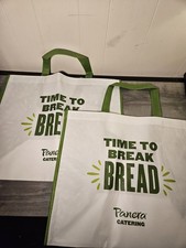 Panera Bread Catering Tote Bag XLarge  Reusable 21x12x18  Set of 2