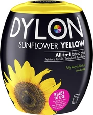 DYLON Sunflower Yellow Fabric Dye Compatible with Washing Machine 350g