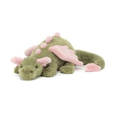 Jellycat Malachy Dragon - Exclusive Green/Pink Plush Toy ..