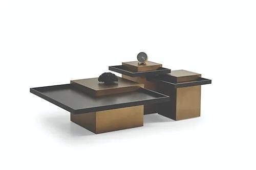 Modernes Couchtisch-Set Wohnzimmer Luxus MöBel 3X Holz Beistelltische-image