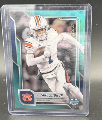 2025 Bowman Chrome U Eric Singleton Jr. Prospects Aqua Refractor #/325 