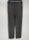 The Melina Wilfred Womens Black Faux Leather Flat Front Ankle Pants Size 8 — photo 2