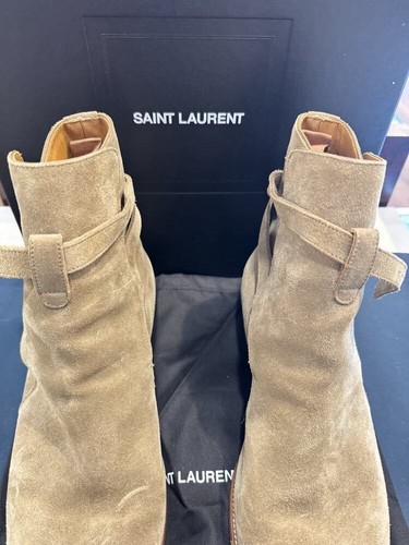 Saint Laurent Wyatt Suede Ankle Boots (MENS 11) LS(343601) - Picture 3 of 13