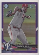 2018 Bowman Chrome Prospects Purple Refractor 199/250 McKenzie Mills #BCP87 0m8