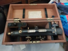 antique 1900 Stanley Theodolite / Surveyors level in original box