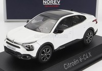 Norev 1/43 Citroen E C4 X 2023 Weiss Modellbau Statisches Modell Diecast