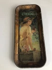 Antique Vintage 1917 Coca-Cola advertising "Elaine" serving tray