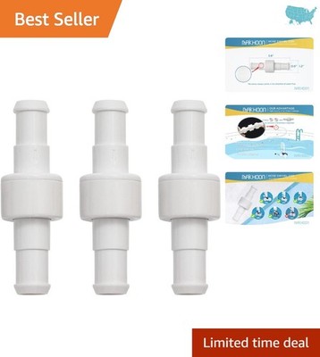 D20 Hose Ball Bearing Swivel Set for Efficient Pool Cleaning - 3 Pack