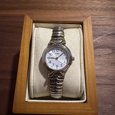 Timex Womens Two-Tone Stretch Bracelet Watch ...