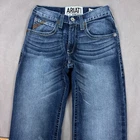 Ariat Jeans Men 28x32 Blue M4 Bootcut Dark Western Pant Cinder Low Rise Workwear