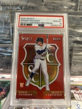 2025 PANINI SELECT SELECT CERTIFIED RED PRIZM #4 ROMAN ANTHONY # 66/99 PSA 10🔥