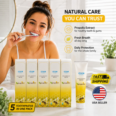 Atomy Toothpaste Natural Oral Care with Propolis & Green Tea Extract 5 x 200g