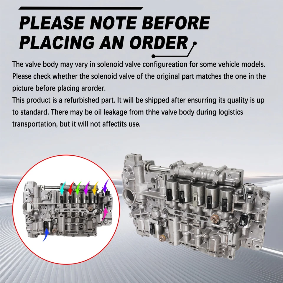 Cuerpo de válvula de transmisión con solenoide para Volkswagen Touareg 2004-2011 Foto 4 de 4