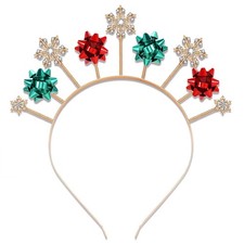 Christmas Headband for Women Crystal Reindeer Antlers Headbands Hairbands Hol...