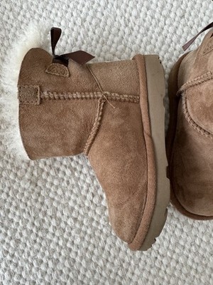 Sehr Gut UGG Kinder Lamleder Winter Stiefel Gr.26 Braun