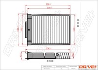 Dr!Ve+ DP1110.12.0056 Filter, Innenraumluft FüR CitroËN,Peugeot,Toyota