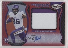 2021 Certified Freshman Fabric Signatures Mirror Red /199 Kene Nwangwu Auto 0c6