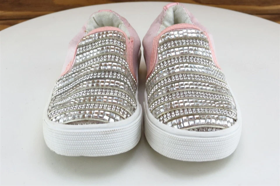 Zapatilla deportiva Stuart Weitzman talla 6 para niñas pequeñas rosa sintética Vance Glitz mediana Foto 3 de 4