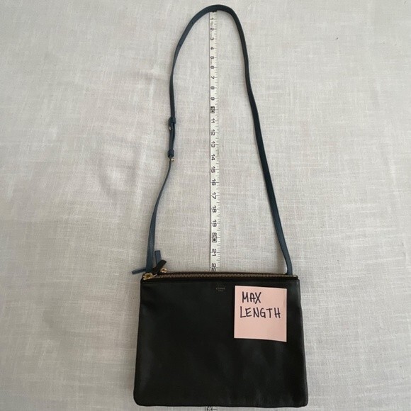 Celine Trio Bag In Rare 3 Colors Combination Black Blue
