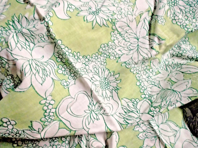 84 cm x 89 cm grüner Baumwolldruckstoff *siehe Hinweis in Beschreibung tolle Qualität #L92