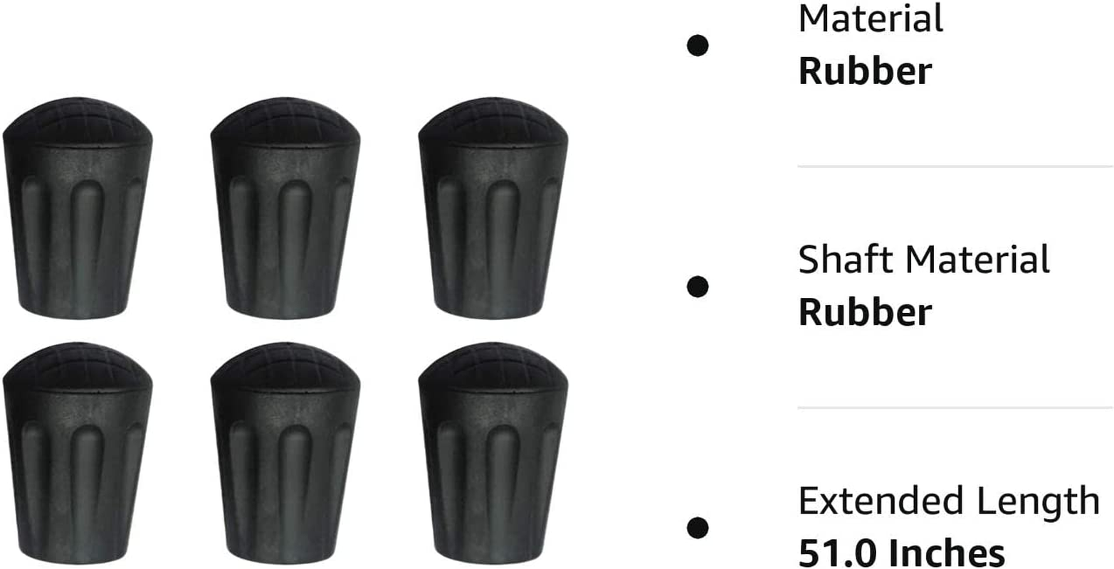 6Pcs Hiking Pole Tips Hiking Cane Trekking Pole Tips for Walking