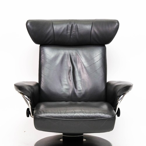 Ekornes Stressless Jazz (M) Avec Tabouret Fauteuil Relax Gris Cuir Paloma Design - Bild 5 von 9