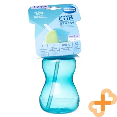 Canpol Babys So Cool Sippy Tasse Mit Flip-Top Stroh Blau 270 ML 12m + Kinder - Bild 1 von 4