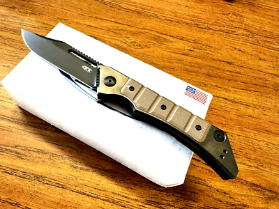 Zero Tolerance 0223 - Black DLC Clip Point - Earth Brown G10 Black
