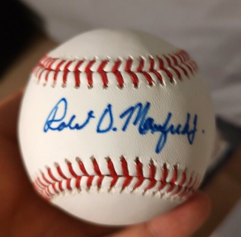 Balle de baseball officielle Rob Manfred signée par Dennis Martinez et Ron Hassey – Expos Fest