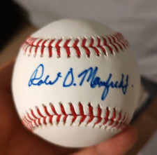 Rob Manfred Autographed Official Rawlings MLB Baseball Commissioner