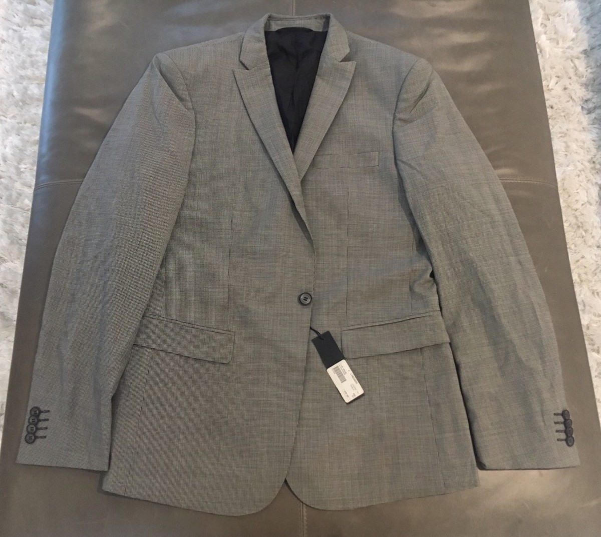 NWT Lindeberg Mens Rick Shady Peak Lapel 1-Button Sportcoat 52R