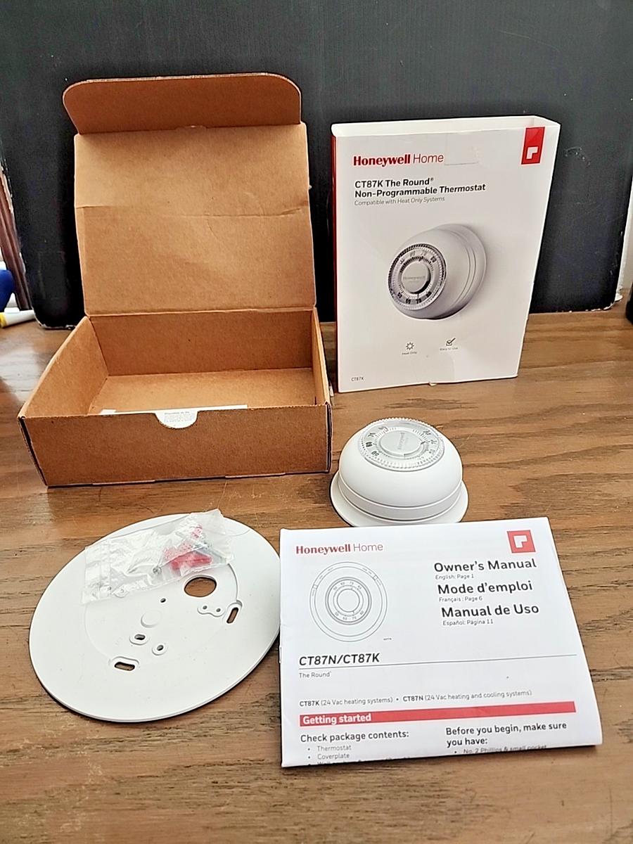 Round Heat Only Honeywell Lyric Round Thermostat Manual HONEYWELL