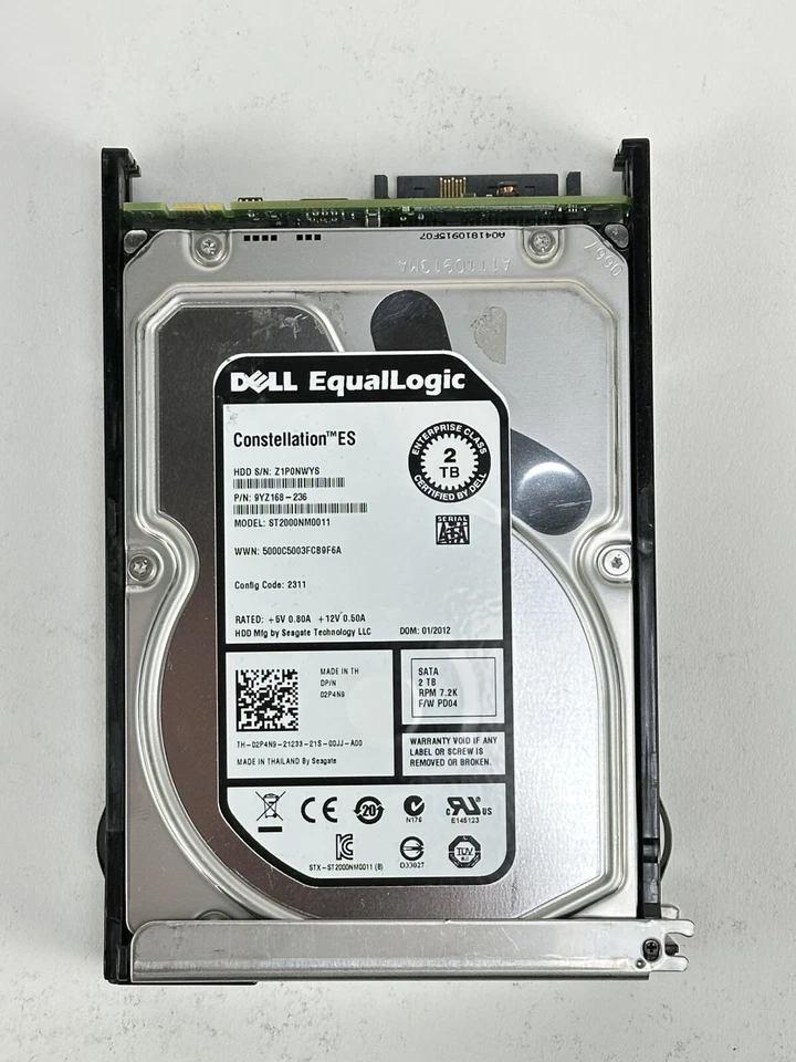 Dell EqualLogic PS6510e PS6510X PS6500 2TB 7.2K 3.5 HDD LFF Drive Seagate - Image 4 of 4