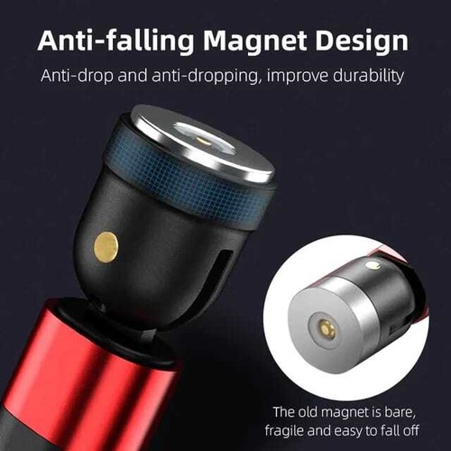 3 In 1 Magnetic 3A Fast Charging USB Cable Phone Charger IOS Micro USB Type-C - Picture 3 of 23