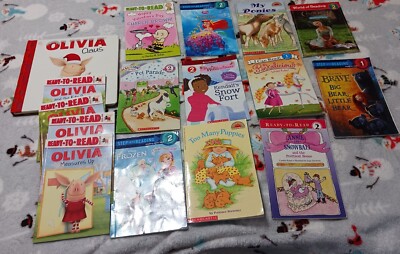 Lot Of 16 Children's Books*Level 1 & 2 Ready to Read*OLIVIA FROZEN CINDERELLA