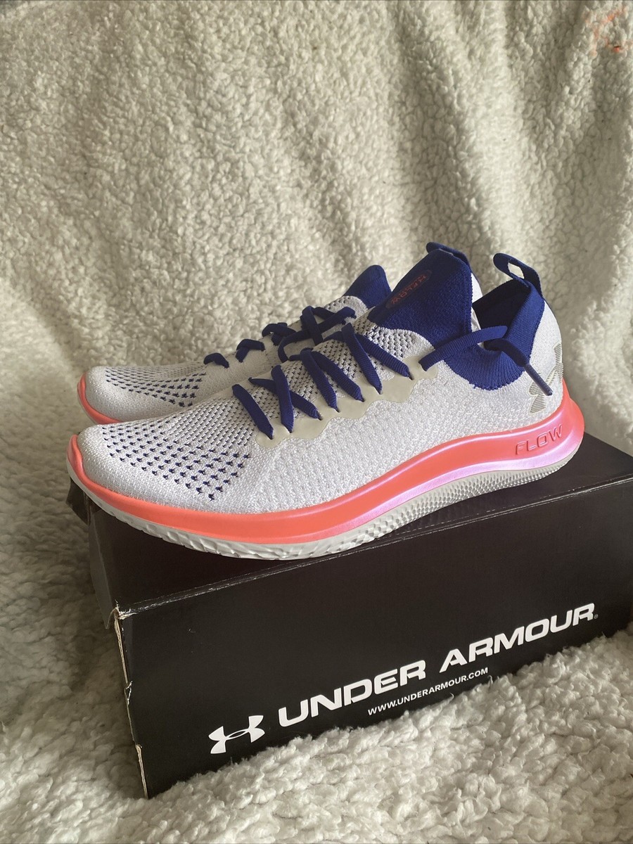 Under Armor Flow Velocity Womens Running Sneakers Blue Tooth Enable Size 