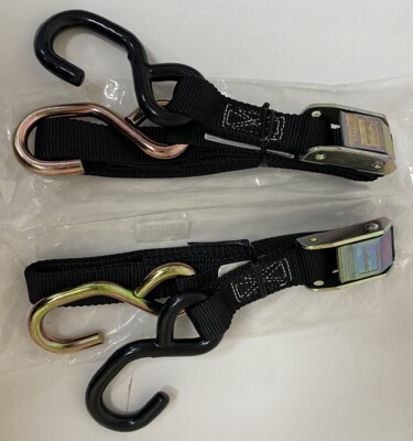 Ups&Downs様 2-BikeMaster 1” X 72” Tie Downs, Nylon-Coated & Zinc-Plated Hooks