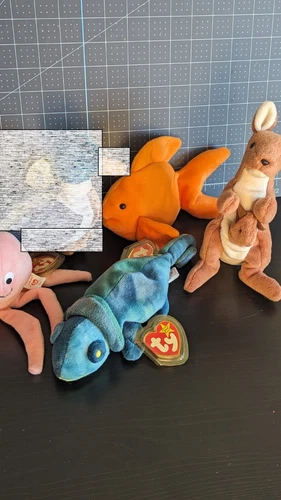 Vintage TY Toy, Beanie Babies Set of 4 (1990s)