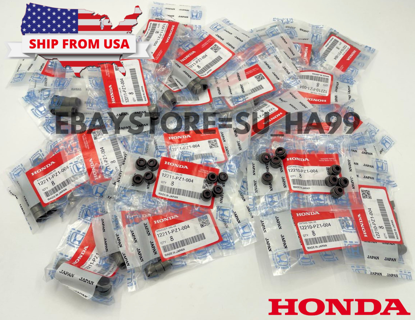 16 Genuine OEM Honda Valve Stem Seal Set Kit B16 B18 D16 K20 K24 H22 ACURA 