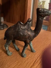 Antique Small Cast Iron Camel Still Bank AC Williams 1920s
