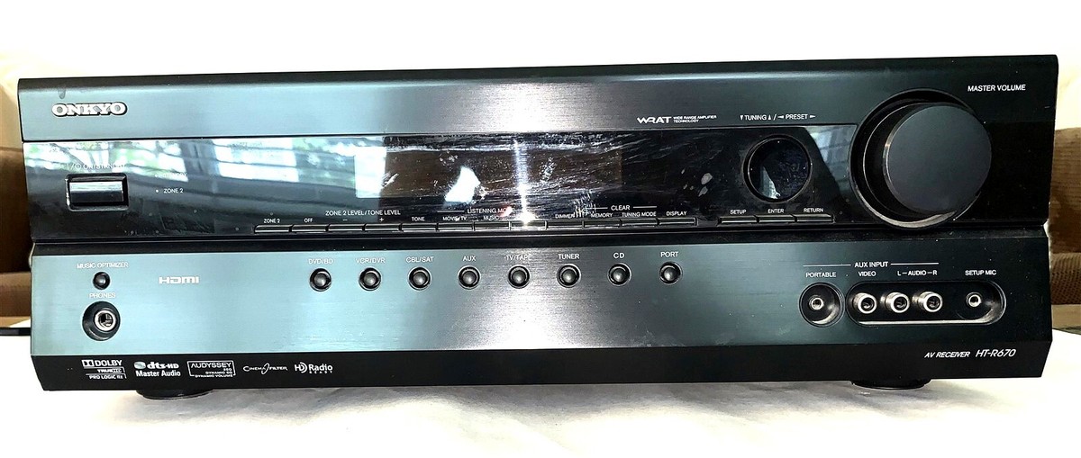 ONKYO HT-R670 7.1 Channel Surround Sound A/V Receiver ~ Parts Only