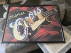 Vintage Coors Banquet Beer Bar Sign Original Frame guitar picture rare 24x18 htf