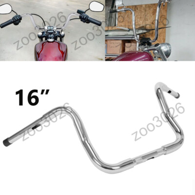 16'' Rise Ape Hanger Bar 1.25'' Handlebar Fit For Harley Sportster XL 883 Custom