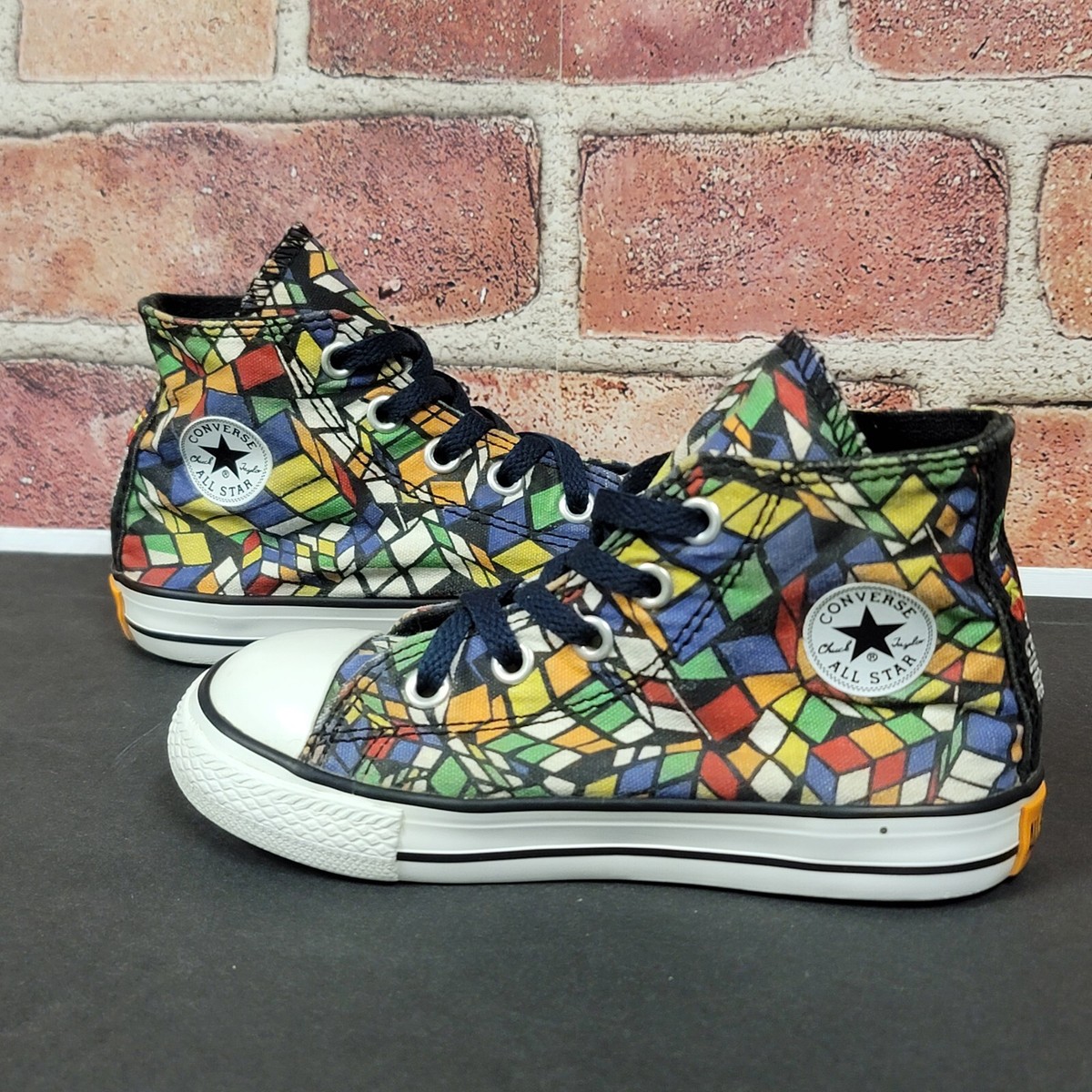 Converse All Star RUBIKS CUBE Chuck Taylor Canvas HighTop Kids Sz 8 Shoes |  eBay