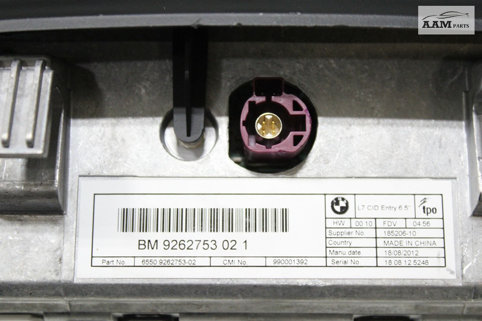 20122016 BMW 328I F30 NAVIGATION INFORMATION DISPLAY SCREEN MONITOR 6.